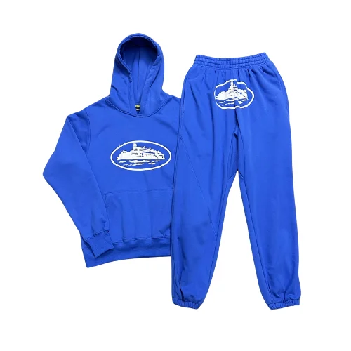 Corteiz Alcatraz Logo Blu Scuro Tuta