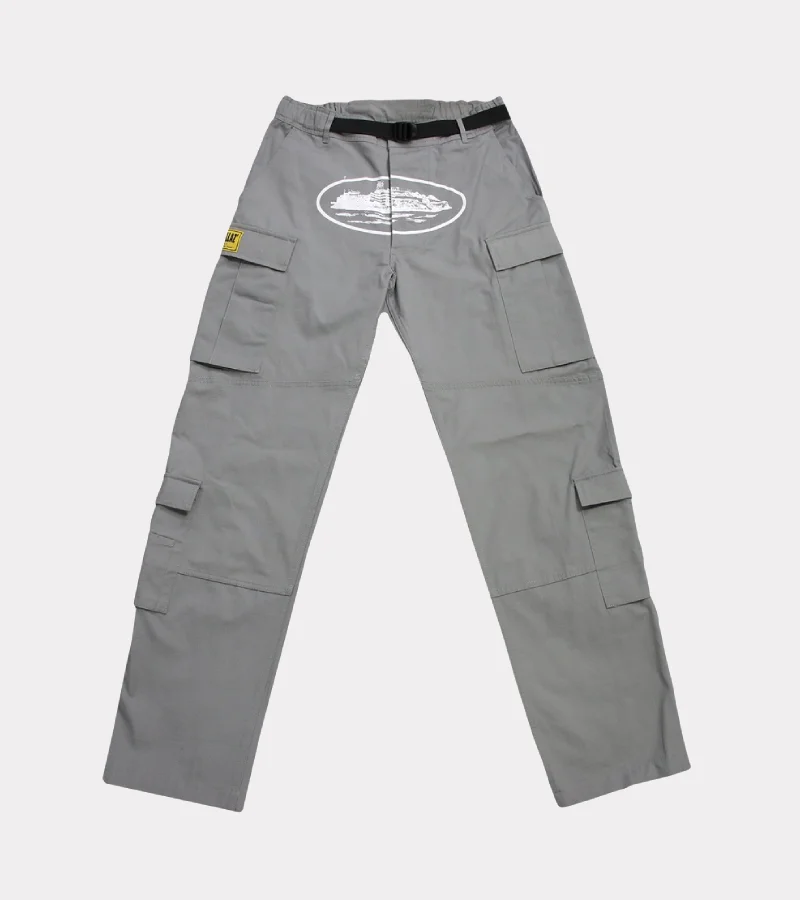 Corteiz Guerillaz Mula Nero Verde Cargos