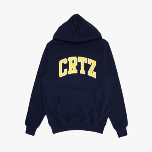 Corteiz Logo Alcatraz Crtz Dropout Navy Felpa