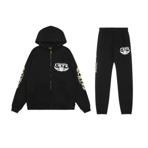 Corteiz-Gasolina-Double-Zip-Tracksuit Corteiz Alcatraz Logo Gasolina Con Zipper Tuta