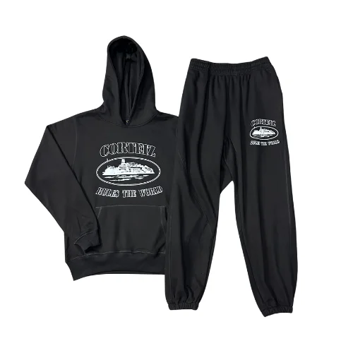 Corteiz Alcatraz Logo Superior Nero Premium Tuta