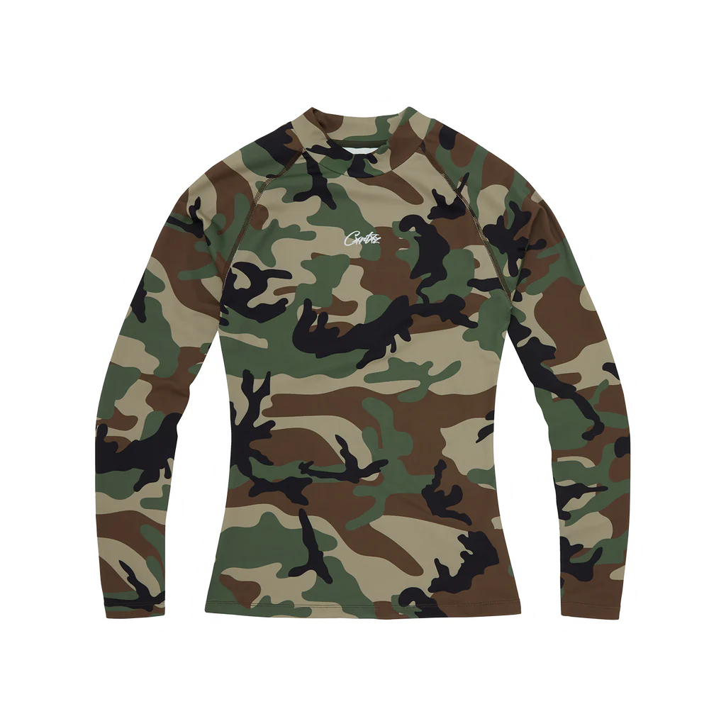 Corteiz Alcatraz Logo Camouflage Woodland Shirt