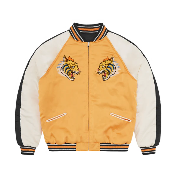 Corteiz V2 Logo Satin Jaune Jacket