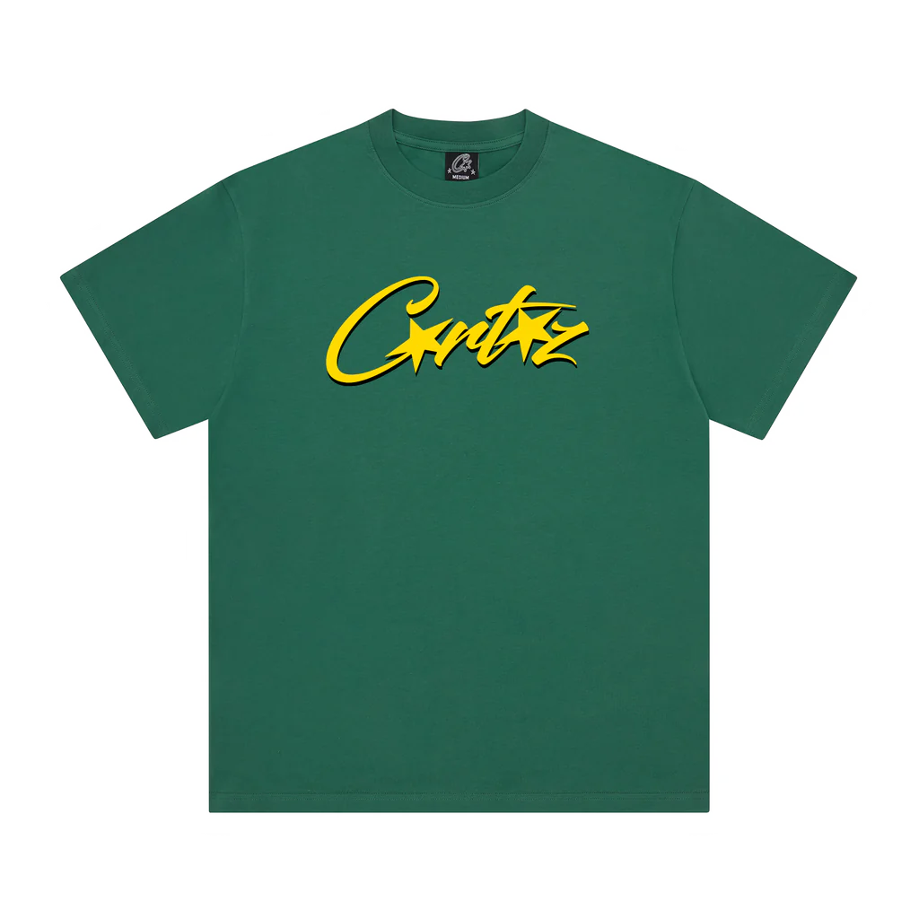 Corteiz Alcatraz Logo All Starz Dark Vert T-Shirt