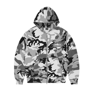 Corteiz ISLAND PUFF ZIP ARCTIC CAMO Felpa