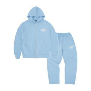 Corteiz Alcatraz Zip PUFF FOREST BABY Blu Tuta