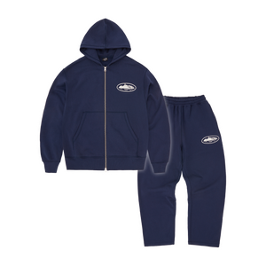 Corteiz Alcatraz Zip PUFF FOREST NAVY Blu Tuta